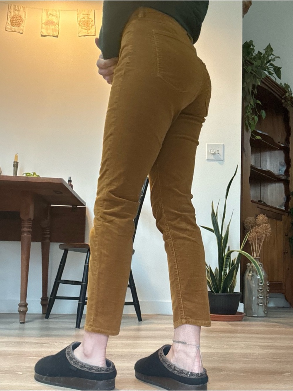 J. Crew Straight-Leg Corduroy Pants in Caramel Brown